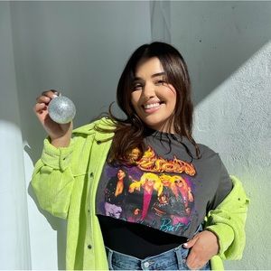 New without tags poison crop top! XL / oversized band tee